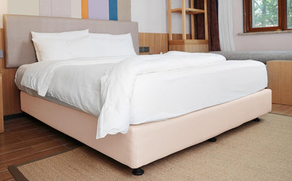Full Size Box Spring Cover Jersey Knit Stretchy, Pink