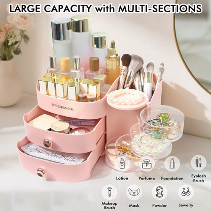 Makeup Organizer Countertop with Drawers, Make up Organizers for Vanity