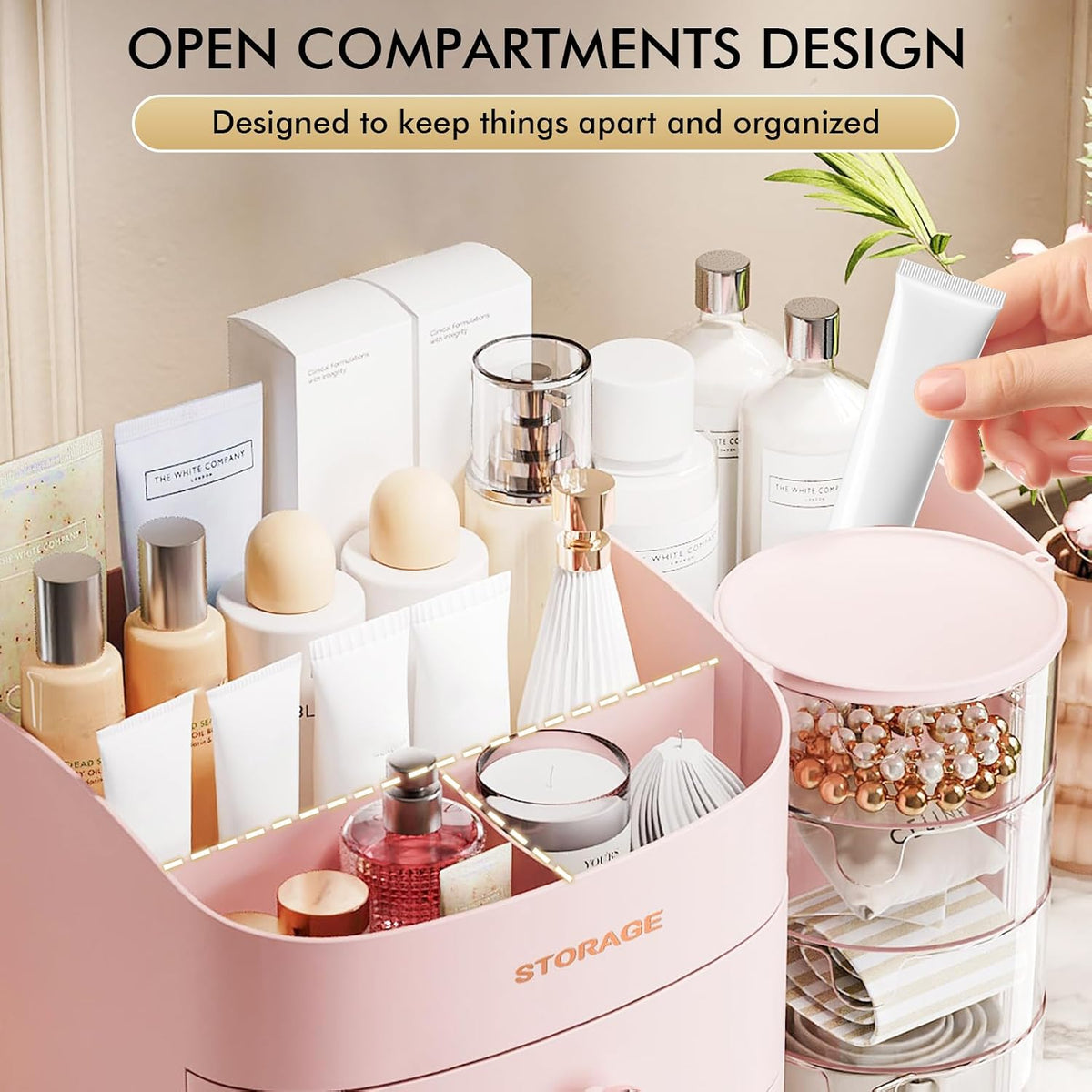 Makeup Organizer Countertop with Drawers, Make up Organizers for Vanity