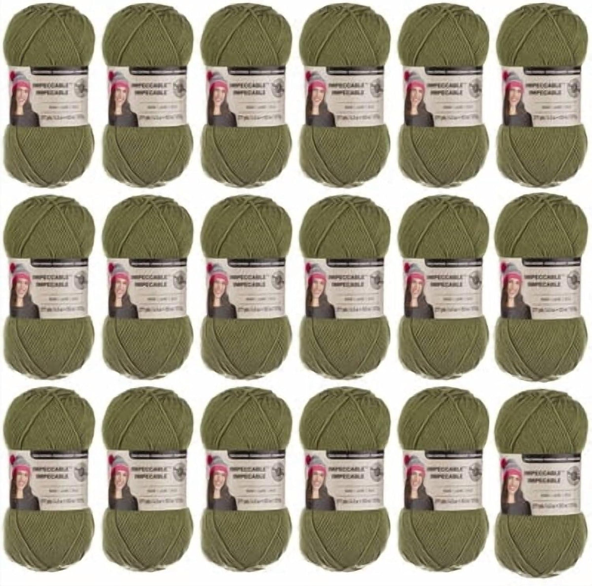 Peach Pink Impeccable Solid Yarn – Medium Weight Yarn for Knitting, Crochet, Weaving, Arts & Crafts, 18 Pack