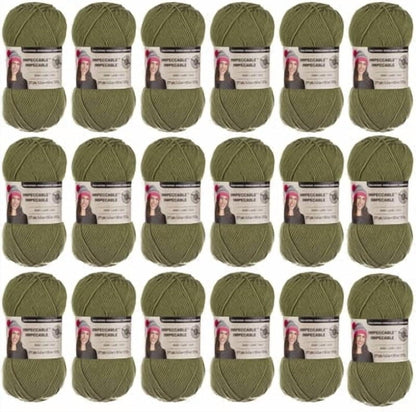 Peach Pink Impeccable Solid Yarn – Medium Weight Yarn for Knitting, Crochet, Weaving, Arts & Crafts, 18 Pack