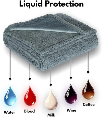 The Waterproof Blanket, Couples Waterproof Blanket, Warm Flannel Thick Blankets, Pet Blankets for Dog Cat (Pink,M(40 * 57 in))
