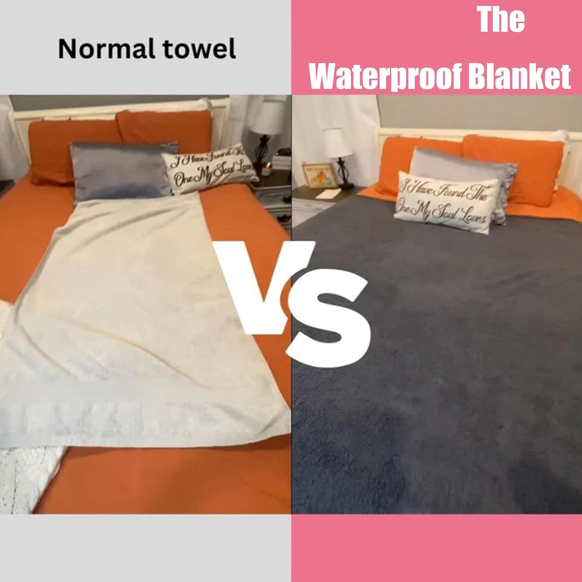 The Waterproof Blanket, Couples Waterproof Blanket, Warm Flannel Thick Blankets, Pet Blankets for Dog Cat (Pink,M(40 * 57 in))