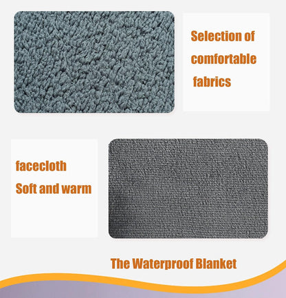 The Waterproof Blanket, Couples Waterproof Blanket, Warm Flannel Thick Blankets, Pet Blankets for Dog Cat (Pink,M(40 * 57 in))