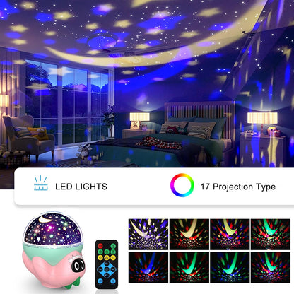 Dinosaur Night Light Projector for Kids | Star Lights Projector for Bedroom