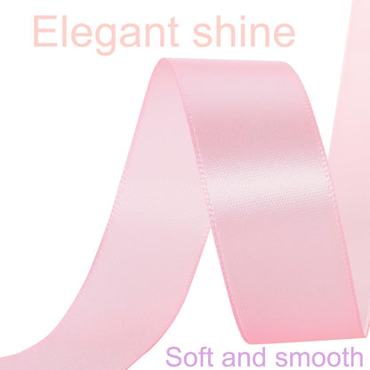 1 Inch Light Pink Ribbon 50Yards – Perfect for Gift Wrapping