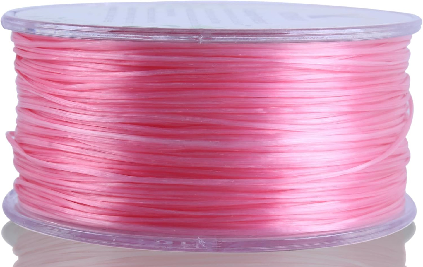 0.8mm Peach Spandex Elastic String with Dispenser, Soft Stretch Beading Cord, 90 Yards for Bracelets, Necklaces & Jewelry Making