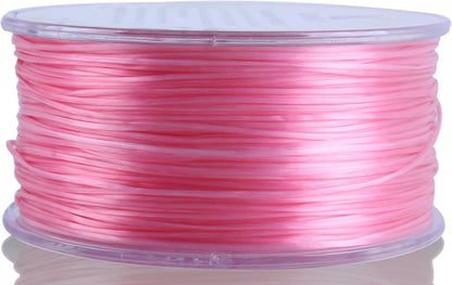 0.8mm Peach Spandex Elastic String with Dispenser, Soft Stretch Beading Cord, 90 Yards for Bracelets, Necklaces & Jewelry Making
