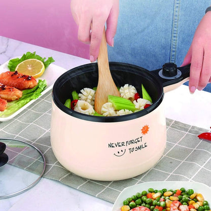 Soup Pot Aluminum Alloy Non-Stick pan with Handle and Transparent Glass lid for Soup Non-Stick Saucepan with Visual Lid for All Stove Milk Pan (Color : Pink)