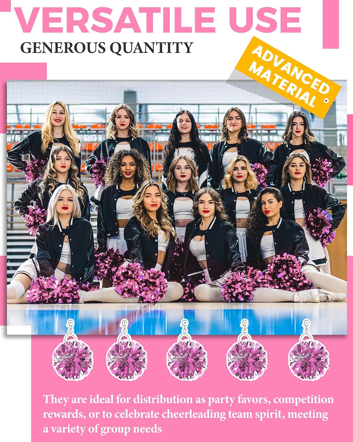 Cheer Pom Pom Keychain