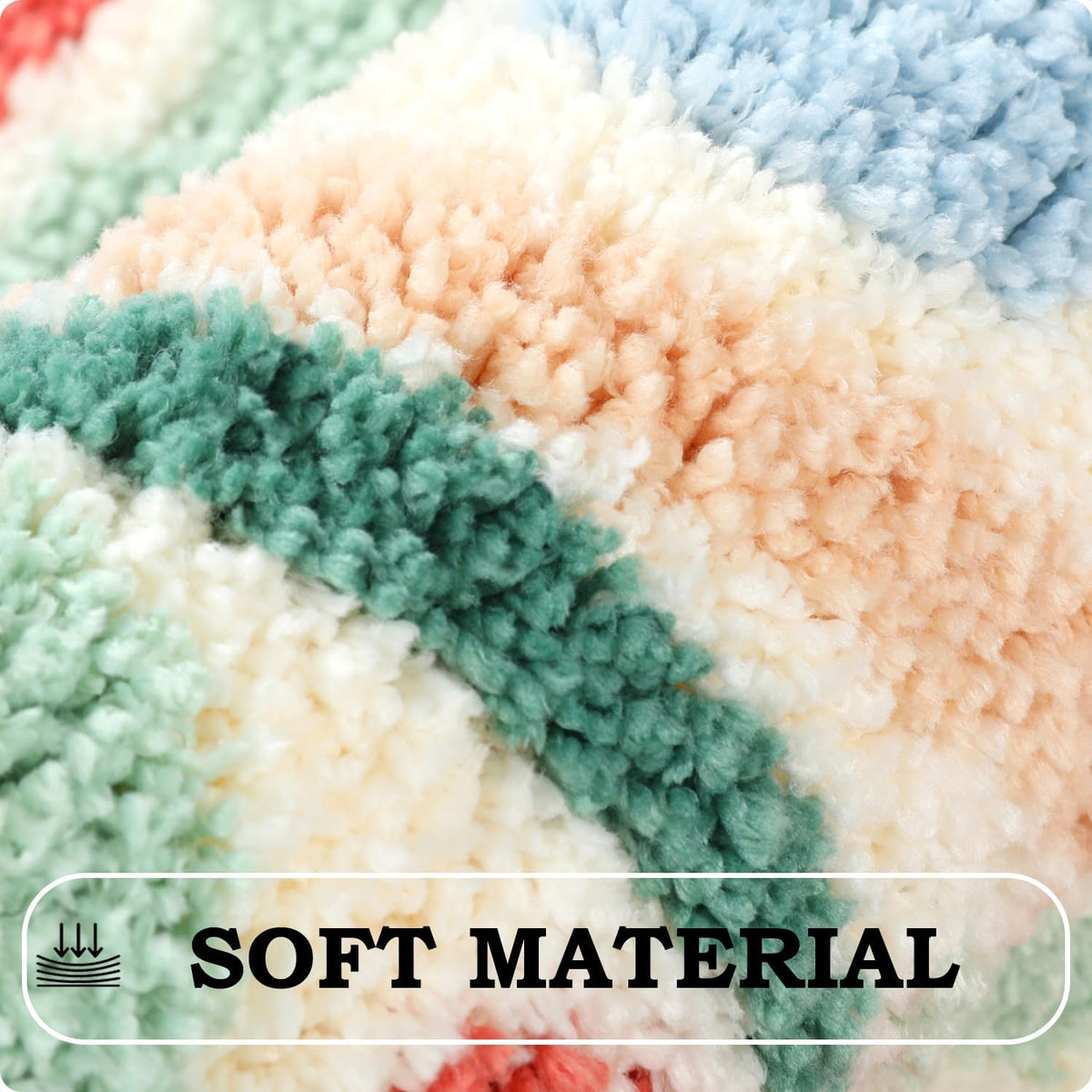 Bath Mat, Flower Pattern Bath Mats for Bathroom, Non-Slip, Machine Washable, Fit Under Door, Absorbent Bath Rugs, Shower Outside, Home Decor Accessories. (16"x24")