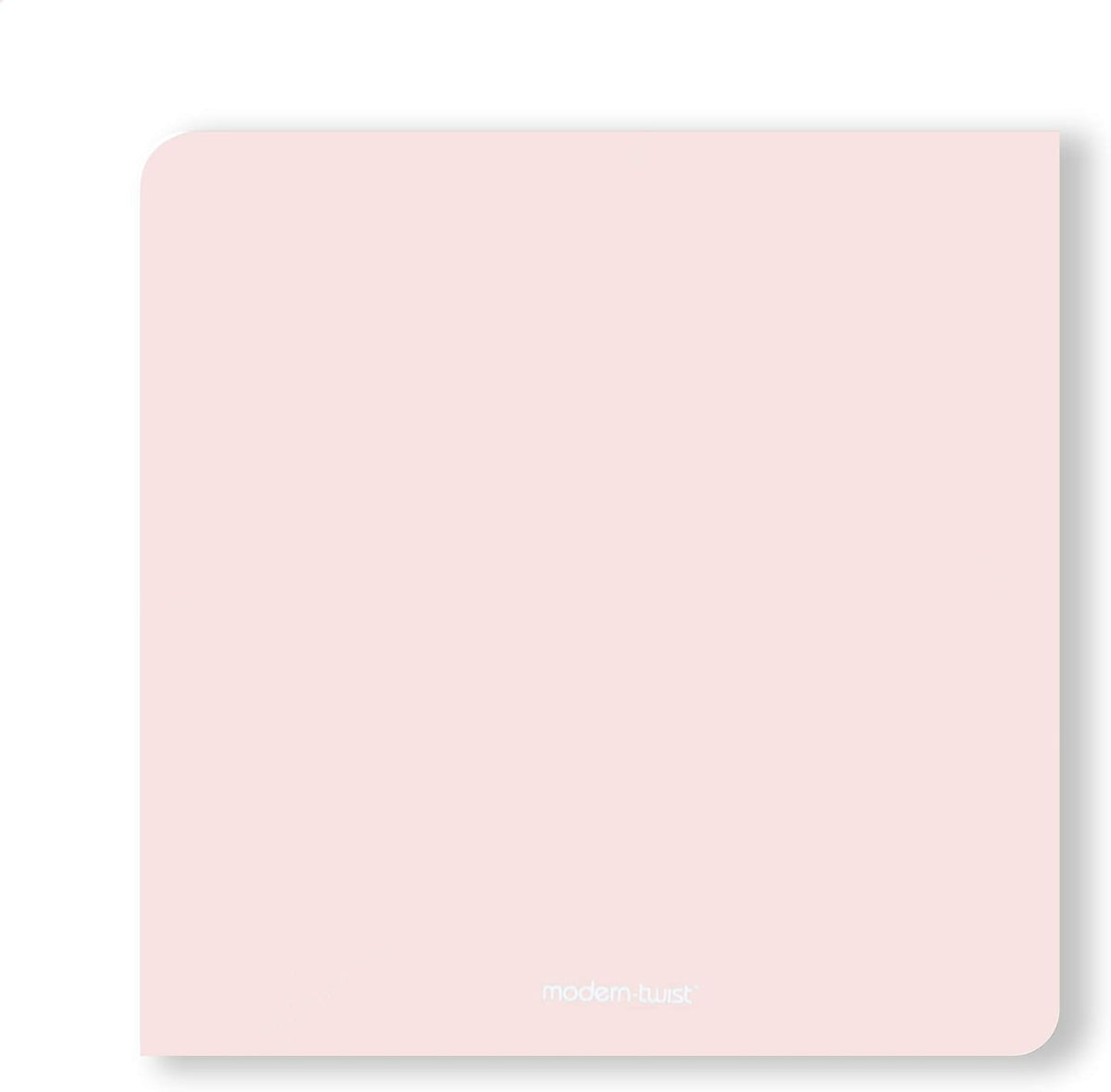 4" x 4" Silicone Square Drink Coasters, 100% Plastic Free, Protect Table from Water, Pebbles Print in Blush, Set of 4