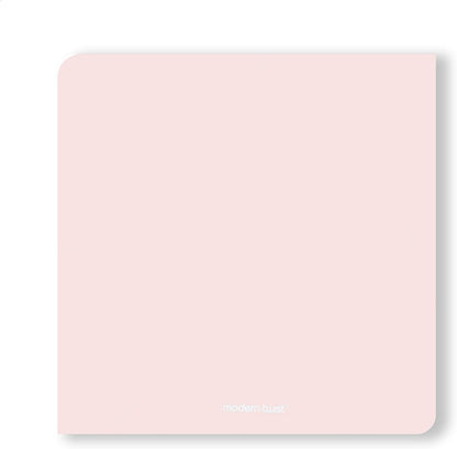 4" x 4" Silicone Square Drink Coasters, 100% Plastic Free, Protect Table from Water, Pebbles Print in Blush, Set of 4