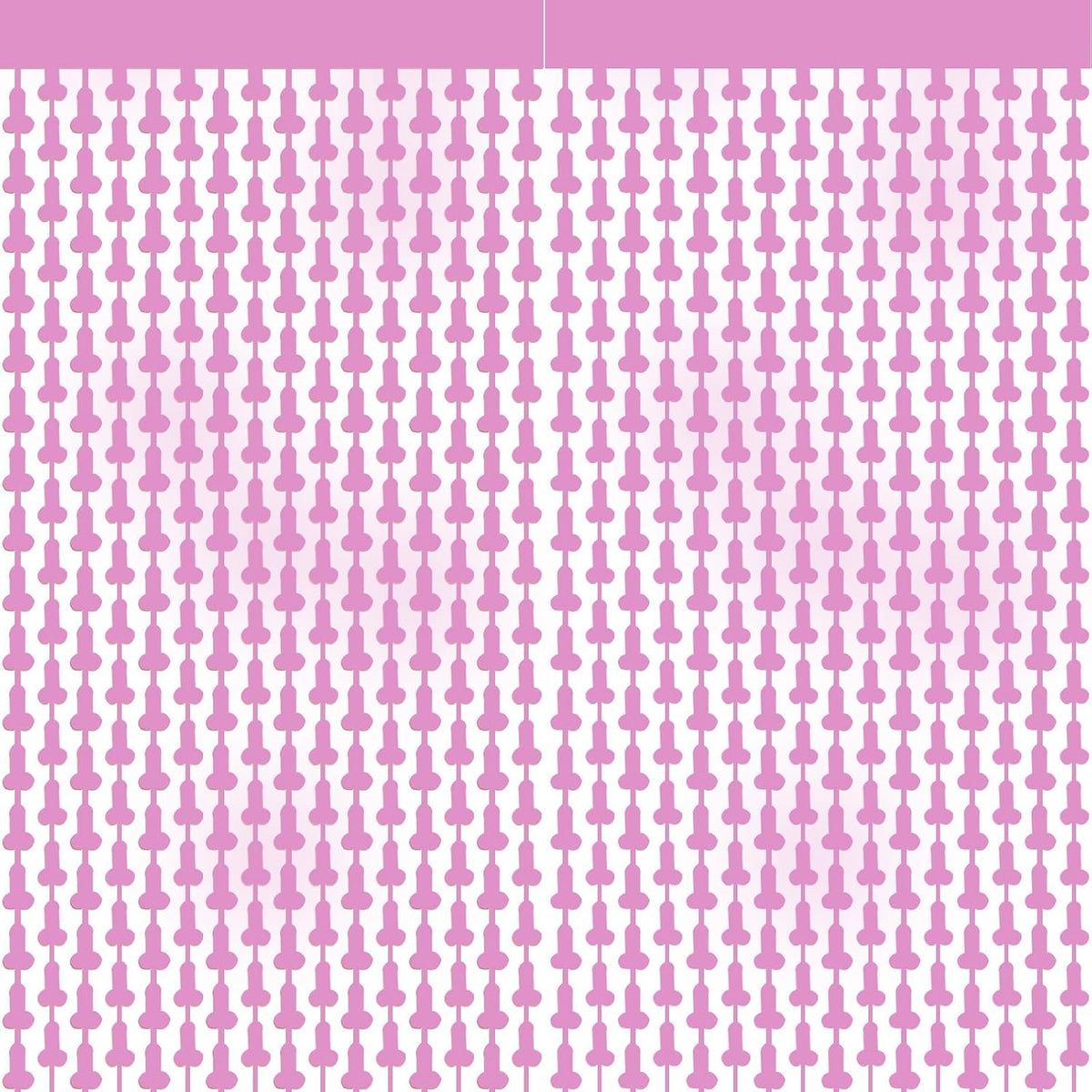 2 Pack Metallic Foil Fringe Curtain 3.3ft x 6.6ft Party Decorations, Shiny Tinsel Backdrop Curtains for Photo Booth, Birthday, Bridal Shower, Celebration Decorations (Pink)