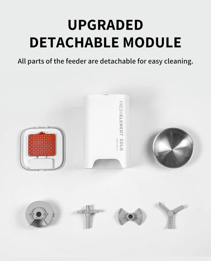 PETKIT Automatic Cat Feeder, 2.4G WiFi Automatic Dog Feeder, App Control Pet Food Dispenser with Triple Fresh-Lock System, Up to 10 Meals Per Day, Schedule Feeding, Food Shortage Alert, 3L Capacity