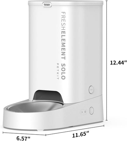 PETKIT Automatic Cat Feeder, 2.4G WiFi Automatic Dog Feeder, App Control Pet Food Dispenser with Triple Fresh-Lock System, Up to 10 Meals Per Day, Schedule Feeding, Food Shortage Alert, 3L Capacity
