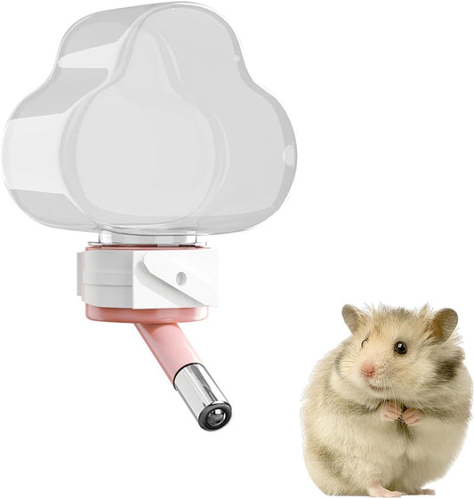 Hamster Water Bottle with Leak-Resistant Design, Unique Cloud Shapes Small Pet Water Bottle for Hamster, Guinea Pig, Rabbit, Chinchilla, Gerbil (2.7 oz)