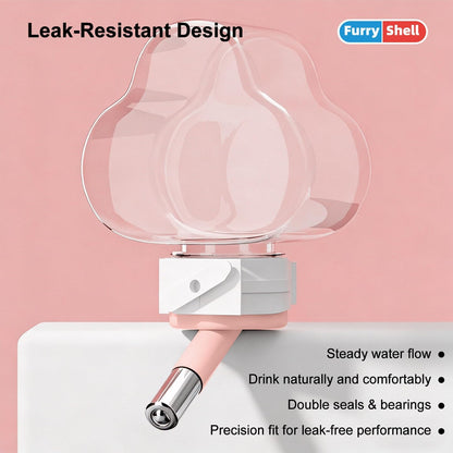 Hamster Water Bottle with Leak-Resistant Design, Unique Cloud Shapes Small Pet Water Bottle for Hamster, Guinea Pig, Rabbit, Chinchilla, Gerbil (2.7 oz)