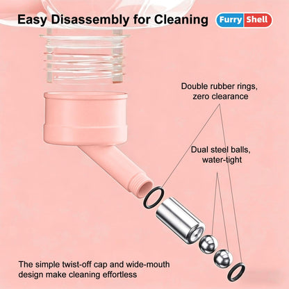 Hamster Water Bottle with Leak-Resistant Design, Unique Cloud Shapes Small Pet Water Bottle for Hamster, Guinea Pig, Rabbit, Chinchilla, Gerbil (2.7 oz)