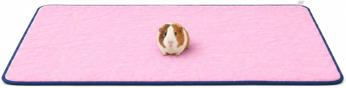 Reusable Guinea Pig C&C Cage Liner – Pink Fleece Bedding with Absorbent Core & Waterproof Bottom – Fits C&C 2x4 Guinea Pig Cages – Ideal for Small Animal Homes (Pink, 2X4 C&C)