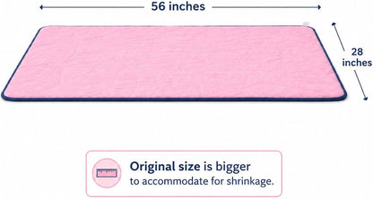 Reusable Guinea Pig C&C Cage Liner – Pink Fleece Bedding with Absorbent Core & Waterproof Bottom – Fits C&C 2x4 Guinea Pig Cages – Ideal for Small Animal Homes (Pink, 2X4 C&C)