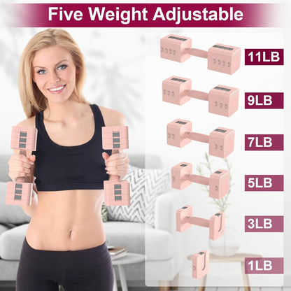 Adjustable Dumbbells Set for Women/Men Home Gym