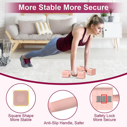 Adjustable Dumbbells Set for Women/Men Home Gym