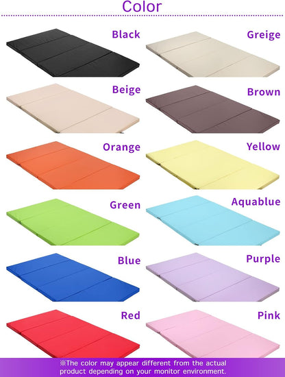 Gymnastics Mat Folding Stretch Mats 71"x39"x2" Exercise Muscle Training Children Play Horizontal Bar Mat Yoga Sports Soundproof Home Use