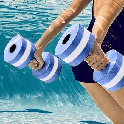 2 EVA Foam Pool Weights Dumbbells, water dumbbells, Water Weights, Weights Dumbbells Set, Aquatic Exercise Dumbbells, Non-Slip Solid Colorfast Water Resistance Dumbbells for Water Exercise