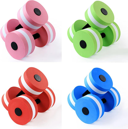 2 EVA Foam Pool Weights Dumbbells, water dumbbells, Water Weights, Weights Dumbbells Set, Aquatic Exercise Dumbbells, Non-Slip Solid Colorfast Water Resistance Dumbbells for Water Exercise