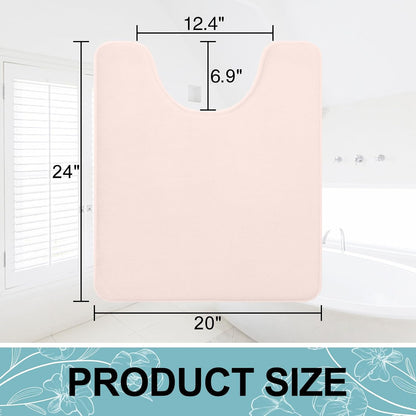 Memory Foam Toilet Rugs 24x20, Extra Soft Absorbent Bathroom Rugs