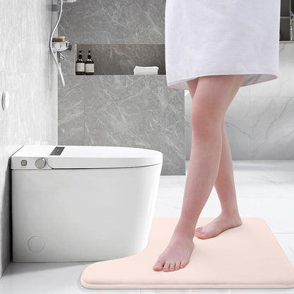 Memory Foam Toilet Rugs 24x20, Extra Soft Absorbent Bathroom Rugs
