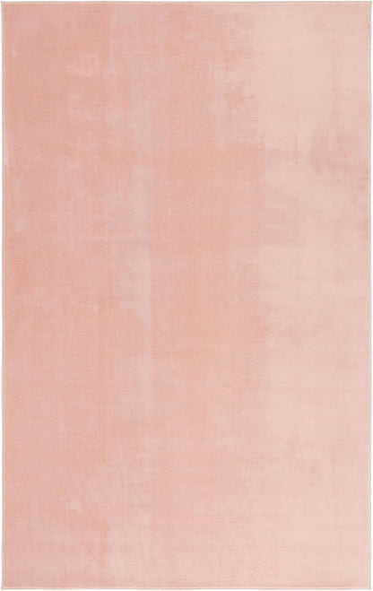 Washable Rug Loft Collection - 4' x 6', Peach, Slip Resistant & Easy Cleaning, Ideal for Living Room, Bedroom, Home Office, Nursery, Kids Playroom, Dining Space (LFT315C)