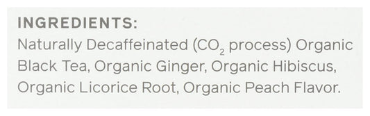 Allegro Tea, Organic Decaf Ginger Peach Black Tea Bags, 20 ct