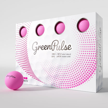 Drive+ Distance Golf Balls – 2-Piece, Soft Feel with Low Spin Design for Maximum Distance
