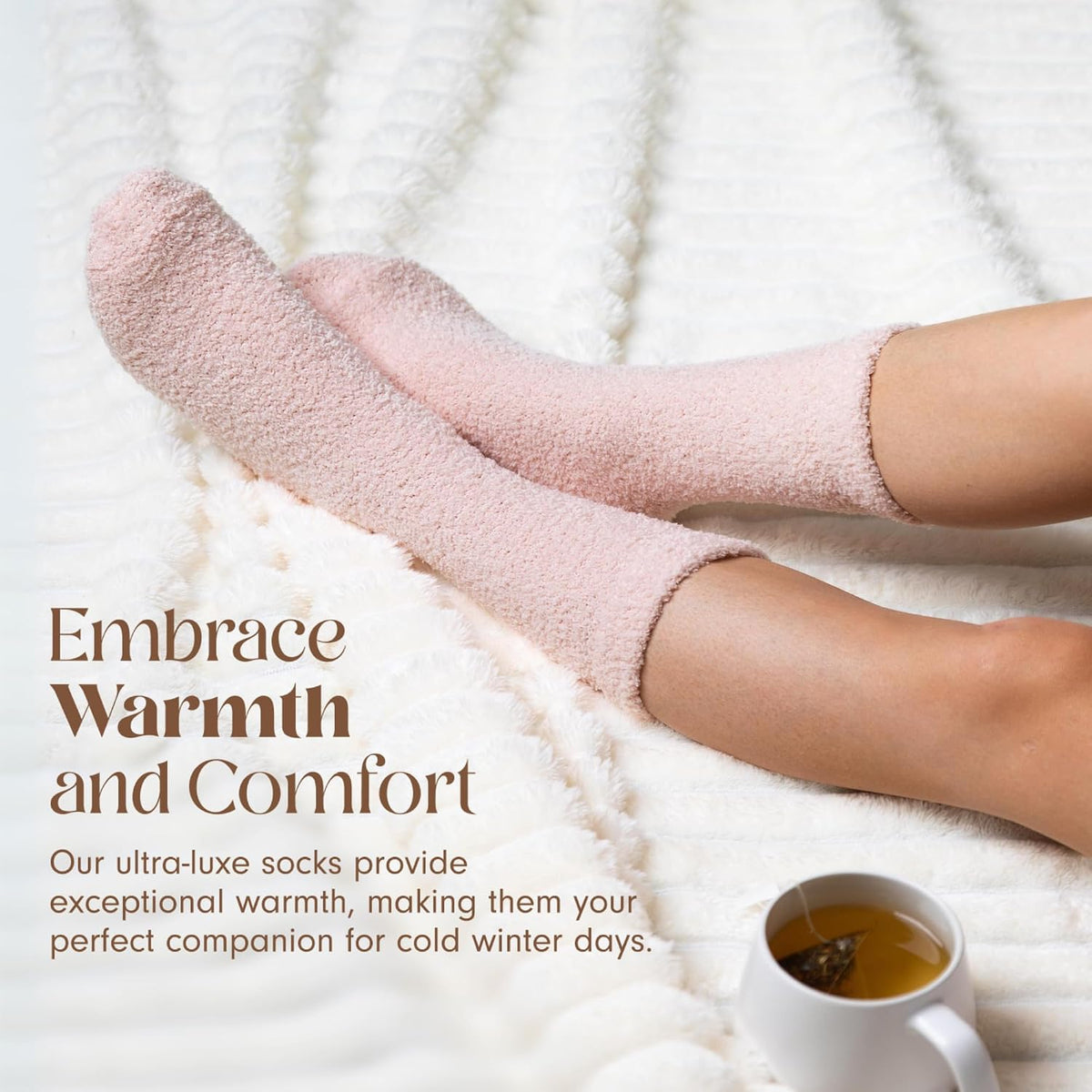Gifts Warm & Cozy Ultra-Luxe Cloud Fuzzy Socks, Gifts for Women