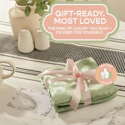 Satin Pillowcase with Zipper, Like Silk Pillow Cases - Pink
