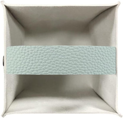 Peach Blossom Tissue Box Cover, Hummingbird Print, Pink PU Leather, Square, Decorative