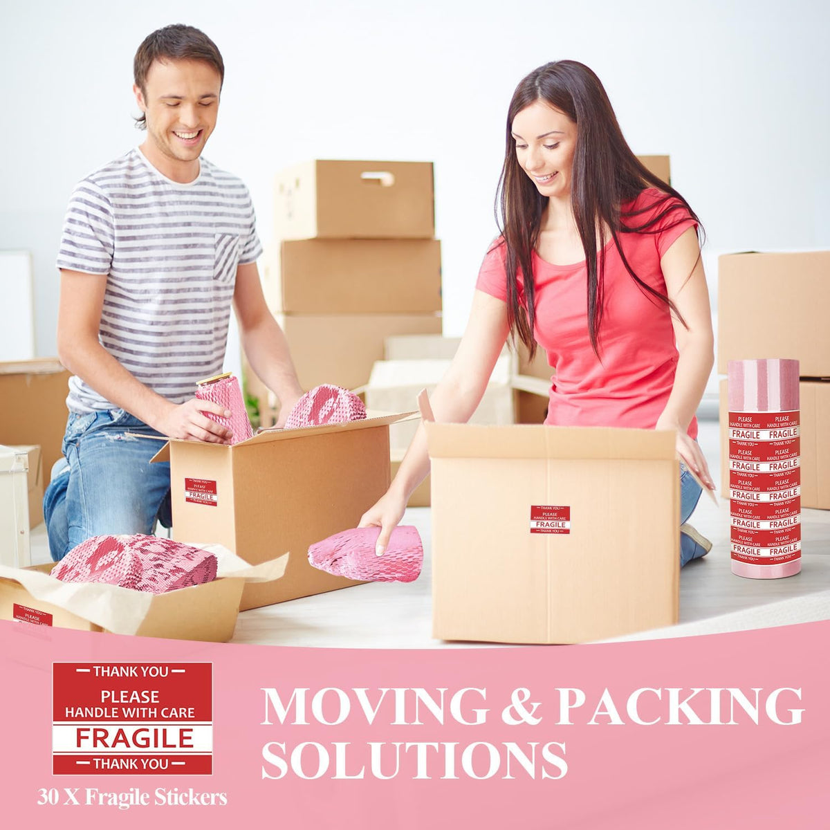 Honeycomb Packing Paper, 12" x 200' Packing Paper Substitute Alternative for Bubble Cushioning Wrap for Moving Shipping Packaging, Recyclable Moving Supplies Bubble Packing Wrap Roll-Pink