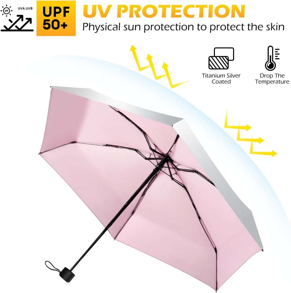 40/42/46/50inch UPF 50+ Sun Umbrella UV Protection UV Umbrellas