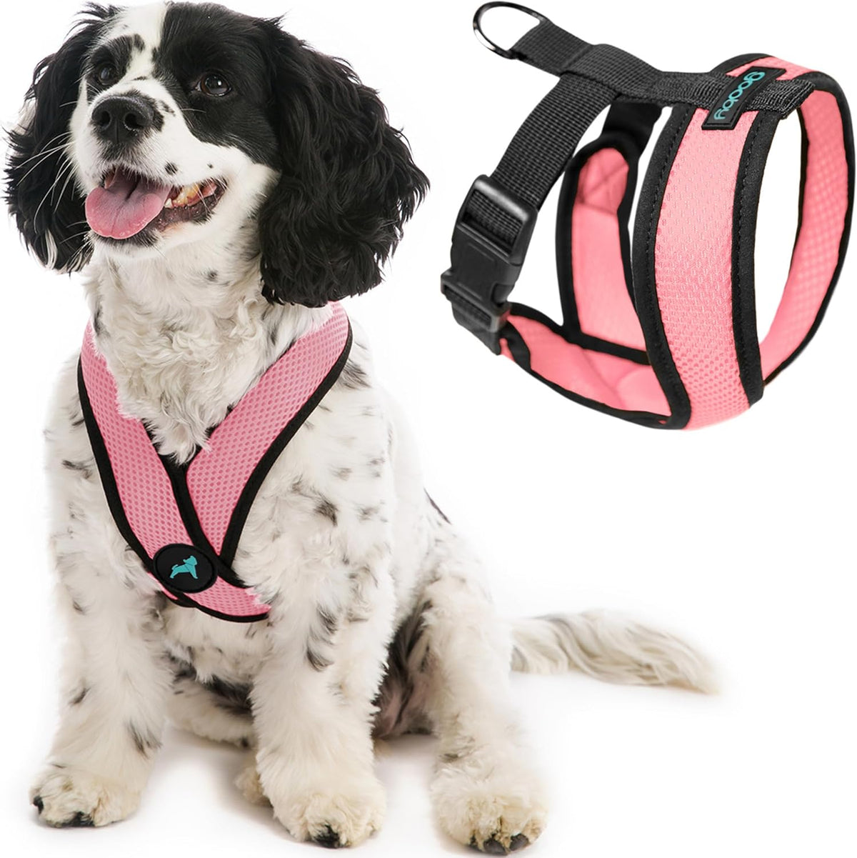 Comfort X Head-in Dog Harness, Choke-Free, Pink, Medium