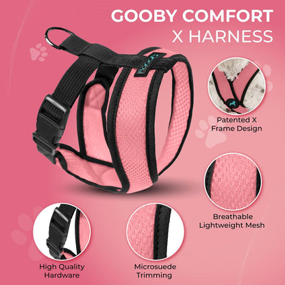 Comfort X Head-in Dog Harness, Choke-Free, Pink, Medium