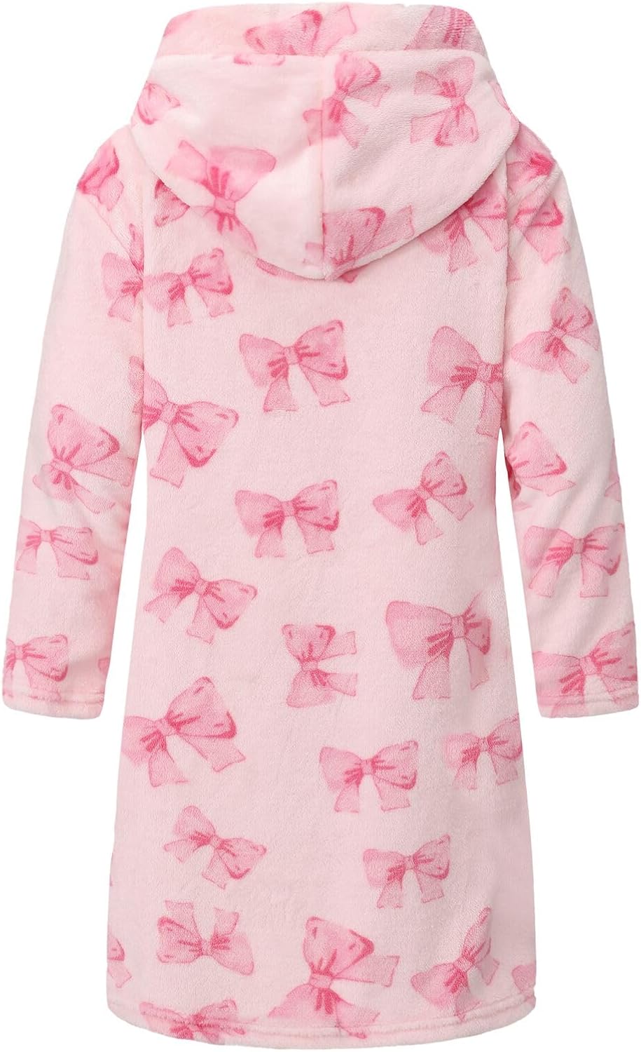 Girls Fleece Robe Boys Hooded Bathrobe Soft Flannel Robe For Kids