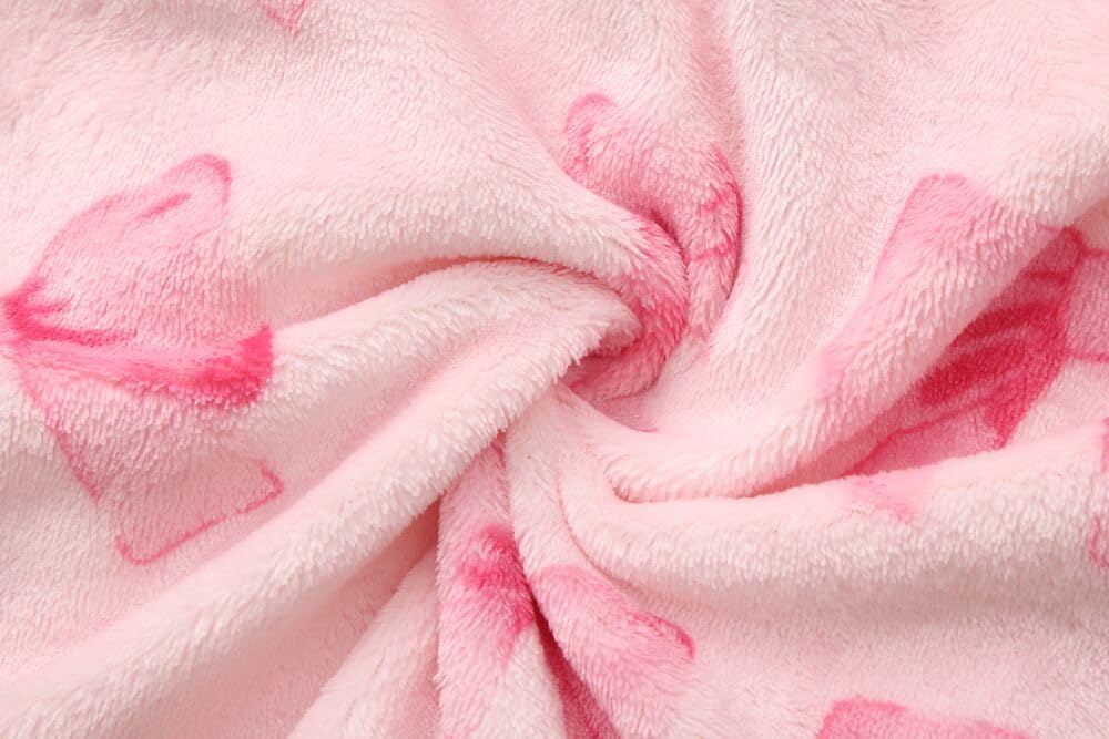 Girls Fleece Robe Boys Hooded Bathrobe Soft Flannel Robe For Kids