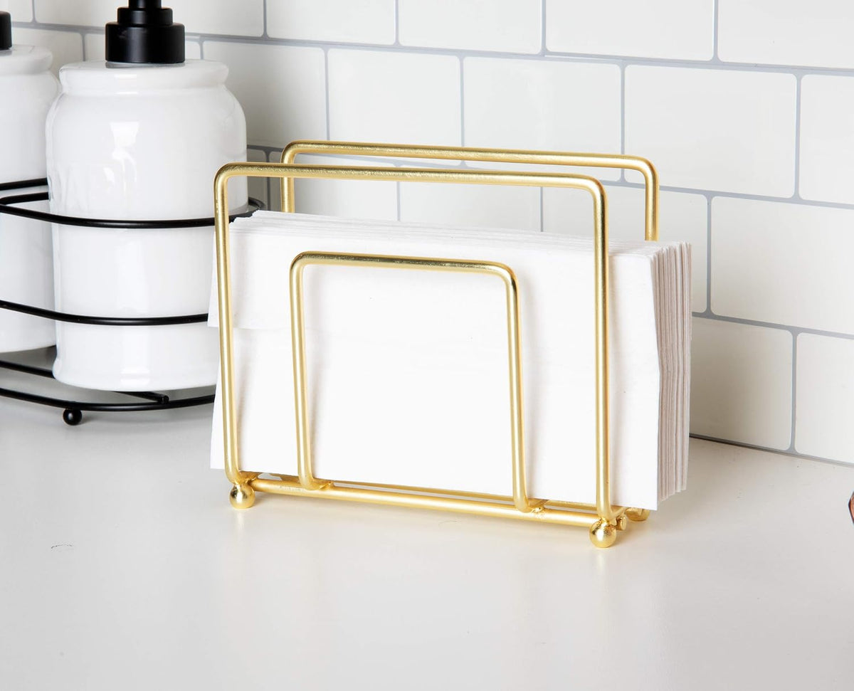 Wire Napkin Holder, One Size,Rose Gold