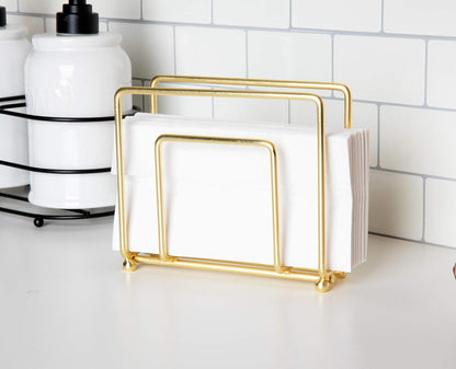 Wire Napkin Holder, One Size,Rose Gold