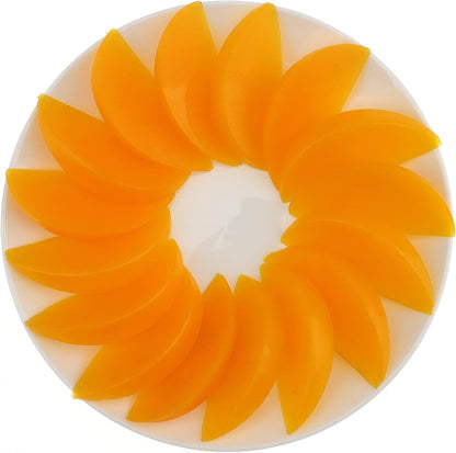 20 Pcs Fake Yellow Peach Slice Artificial Peach Blocks Decoration