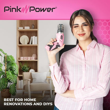 Cordless Electric Screwdriver Set 3.6V Rechargeable Women Level