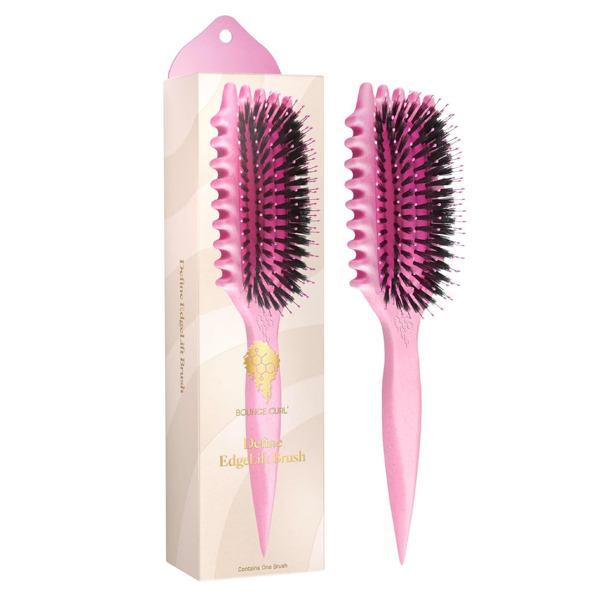 Define EdgeLift Brush, 5-in-1 Styling Tool, Defined Curls -Pink