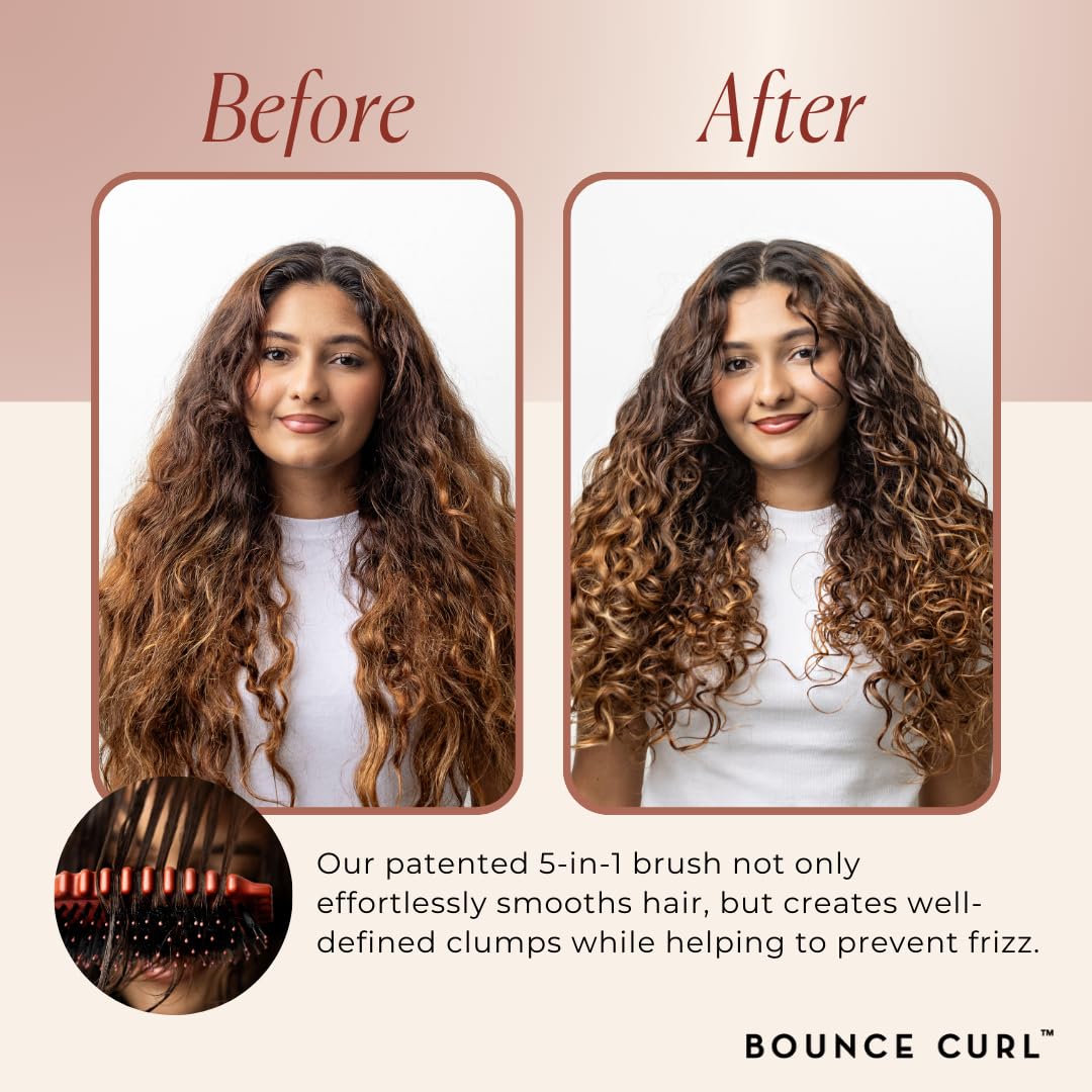 Define EdgeLift Brush, 5-in-1 Styling Tool, Defined Curls -Pink